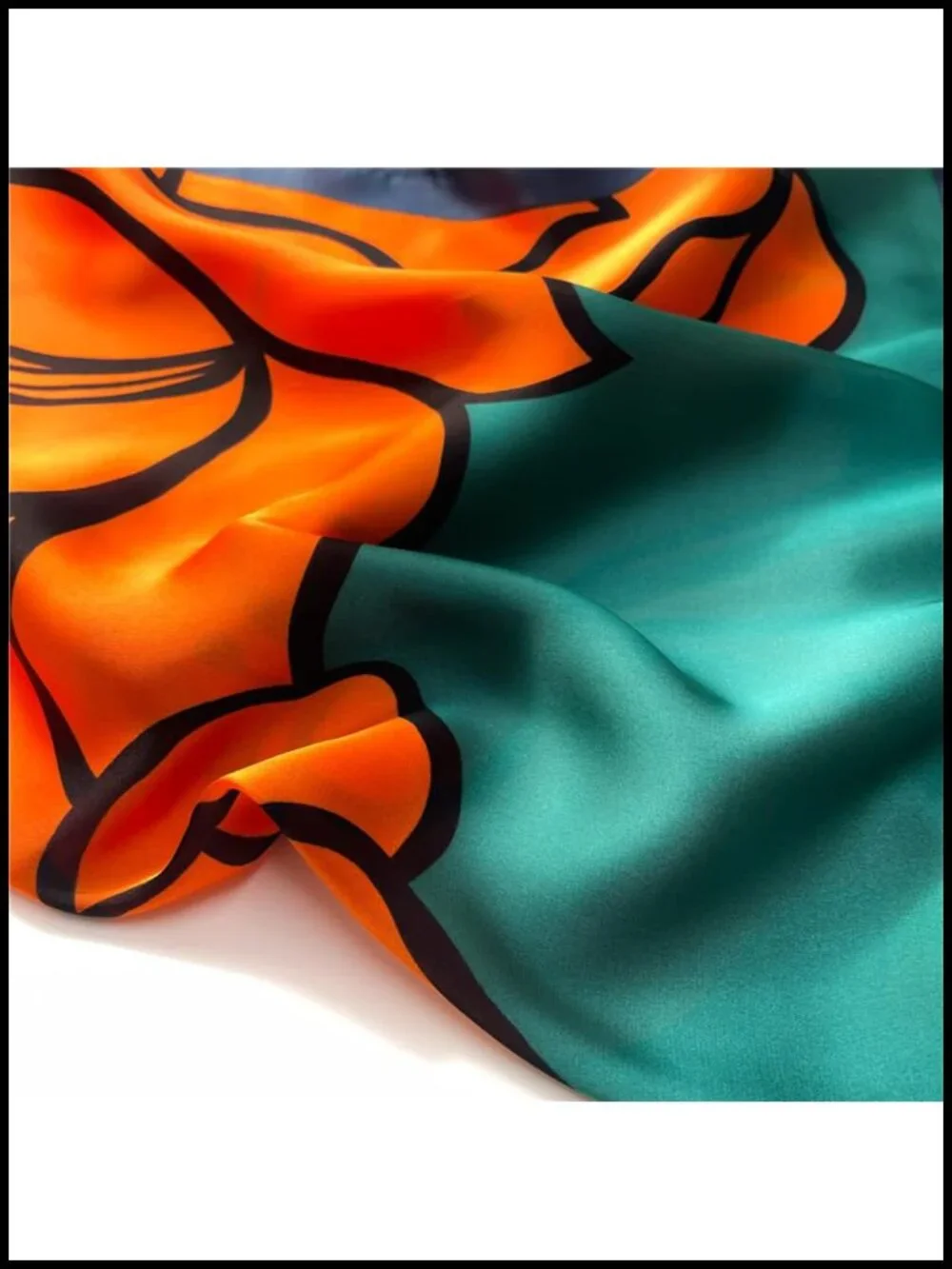 Square Satin Hair Scarf for Women 27.5
